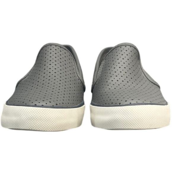 Sperry Pier Side Gray Leather Perforated Slip On Loafer Sneaker Women 7 - Picture 2 of 7